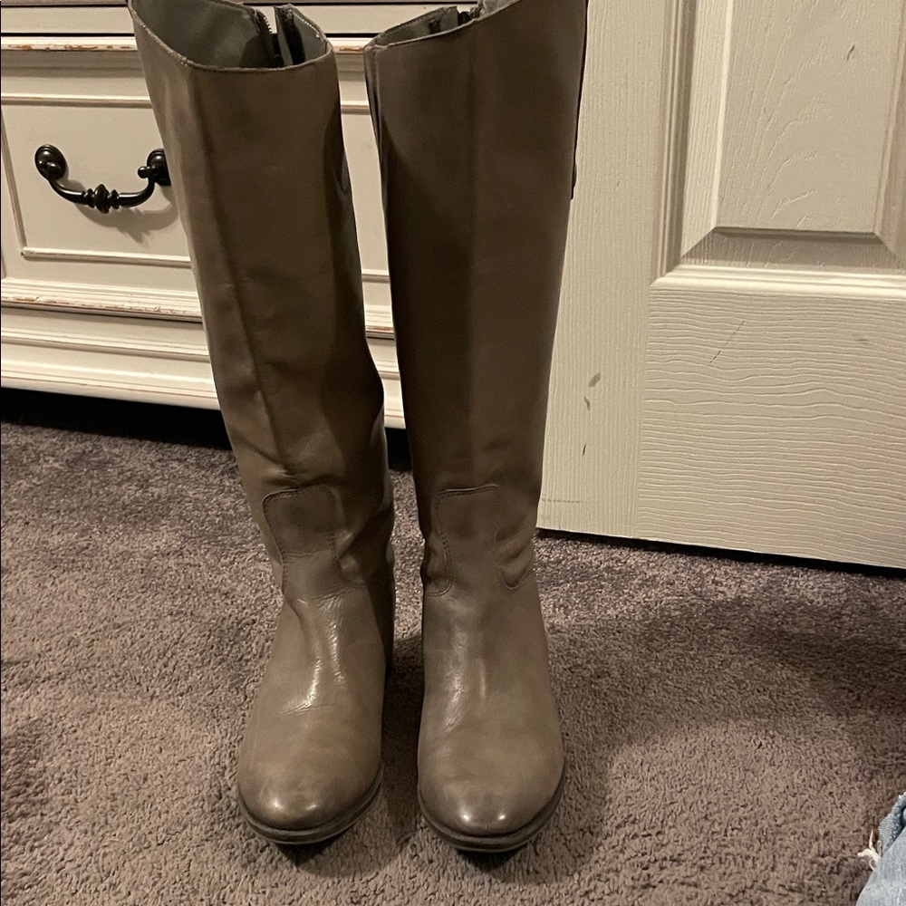 Sam Edelman Gray Over the Knee Boots